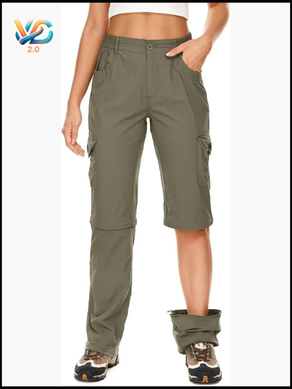 Women's Convertible Zip Off Hiking Pants Quick Dry Lightweight UPF 50